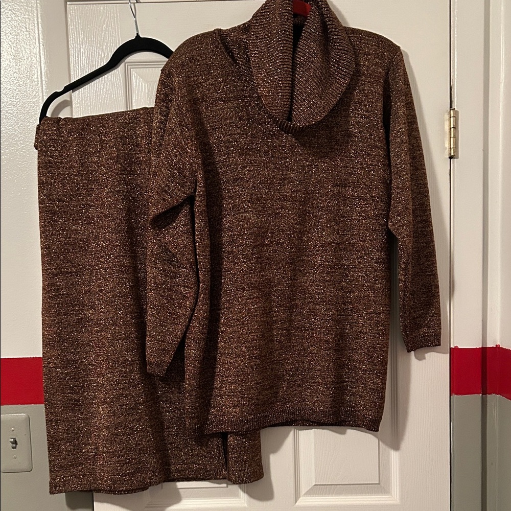 Cozy Brown Cowl Neck Sweater by [Brand]